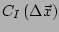 $ C_I\left(\Delta \vec{x}\right)$