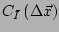 $ C_{\bar{I}}\left(\Delta \vec{x}\right)$