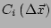 $ C_i\left(\Delta \vec{x}\right)$