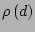 $ \rho\left(d\right)$
