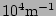 $ 10^{4}\mathrm{m}^{-1}$