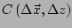 $ C\left(\Delta \vec{x},\Delta z\right)$