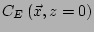 $ C_E\left(\vec{x},z=0\right)$