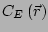 $ C_E \left(\vec{r}\right)$