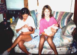 Amber, Momma, Trevor, and Trenton
