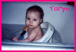 Taryn taking a dip