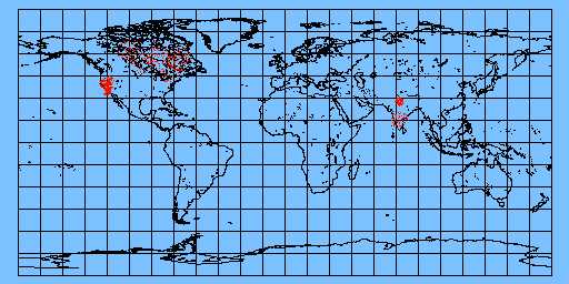 Lists based on geographical locations