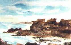 Paisaje pintado por Segundo Acha