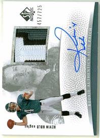 2007 SP Authentic #280 Kevin Kolb JSY AU RC 457/725