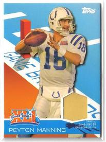2007 Topps Game Breakers Super Bowl Pylons #GBAPM Peyton Manning 06/50