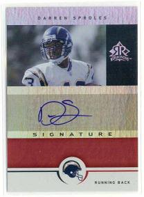 2005 Reflections Signature Reflections Red #SRDS Darren Sproles
