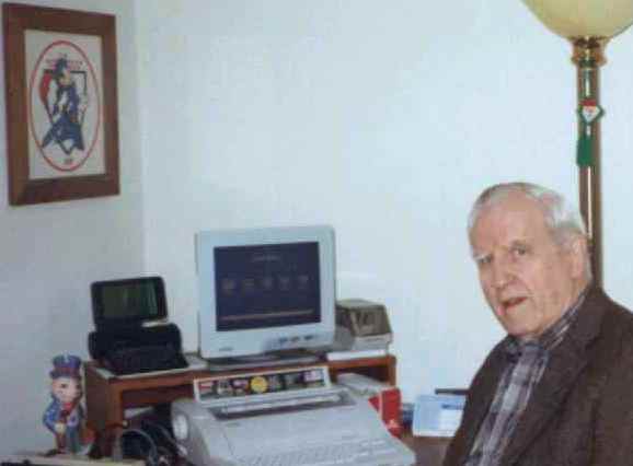 Bob Schnulle at His Computer