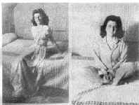 Two photos of Mrs. Shanahan 1944