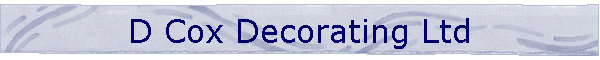 D Cox Decorating Ltd