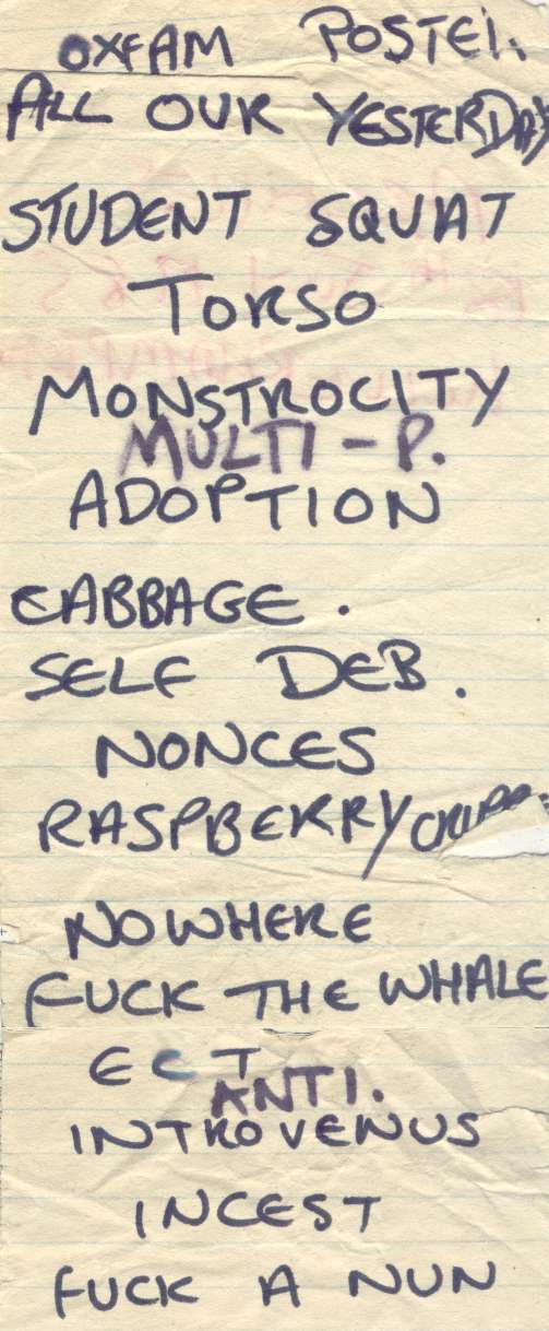 Stench setlist (DC Collection)