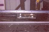 Close up of Passenger's side sandwich plate on rear, internal hoop.