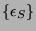 $ \{\epsilon_S\}$