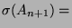 $ \sigma(A_{n+1}) =$