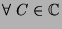 $ \forall  C \in \mathbb{C}$