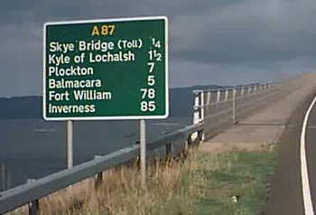 The Skye Bridge, located in Scotland