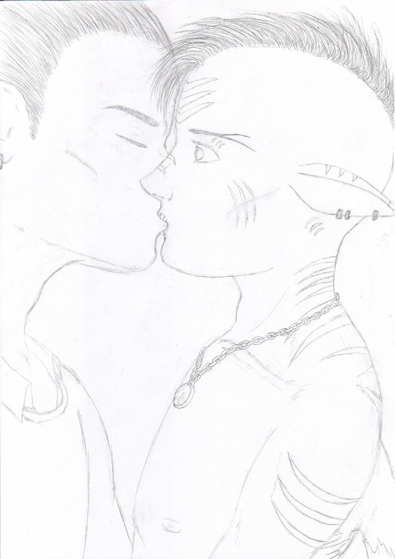 Eblis um... kissing Animus