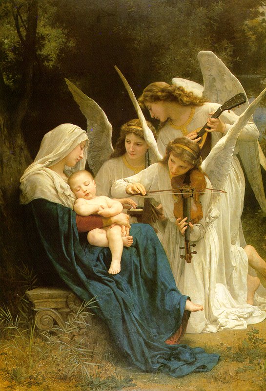  4. Bouguereau Song of the Angels, 1881, oil on canvas, Museum at Forest-Lawn Memorial-Park, Glendale. 
