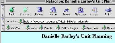 a picture of a Netscape window