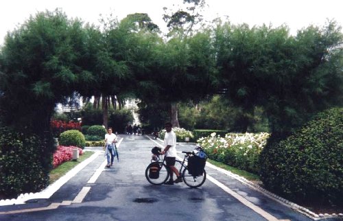 Pedro nos "jardines de piquio"