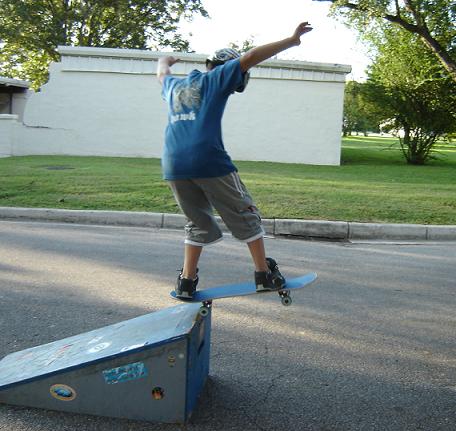 Jake goin off the big blue ramp