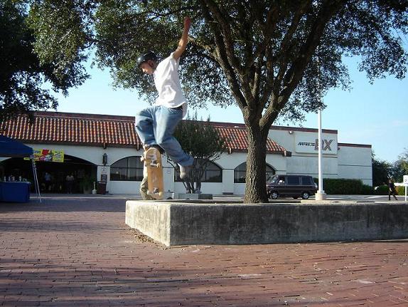 pop shuv on the BX ledge