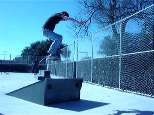 the skies open as nick floats this fakie ollie