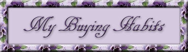 My Buying Habits