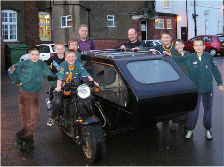 Motorbike Hearse Visitor