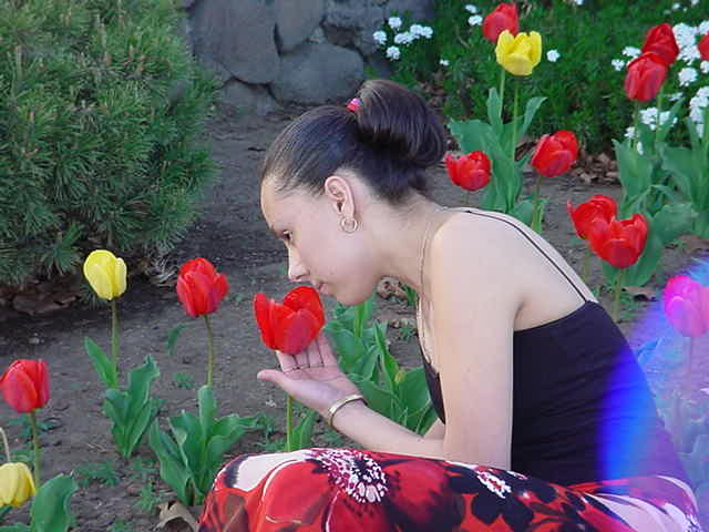 see.....last time i did that i got stung on the nose...