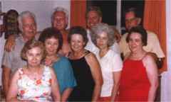 Back: Joe, Jim, Russell, Clarence; Front: Pearl, Ilene, Flo, Dorotha, Bobby