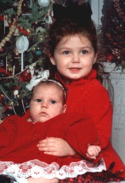 Elise 3yrs & Ashlynn 2mo. old. Aren't they just precious!