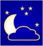 moon and cloud