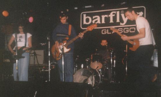 (from left to right) Helen, Jason (playing bass), Grant & Ross