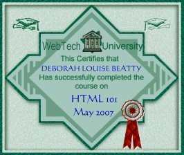 my html pass certificate