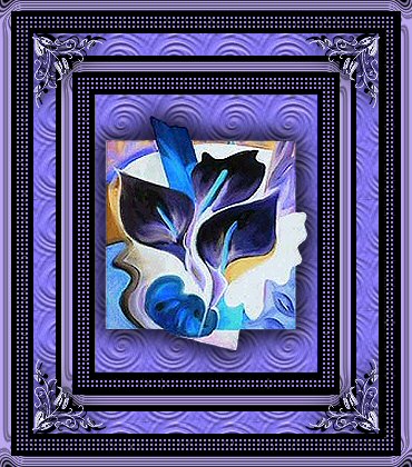 Purple pop art frame