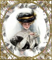 elegant lady plate