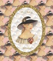 victorian lady plate