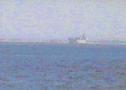 ... and ships at anchor