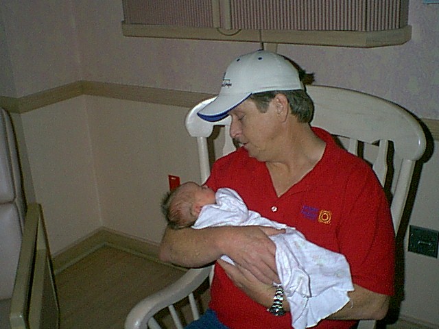 New Grandpa (Roger) with Gianna