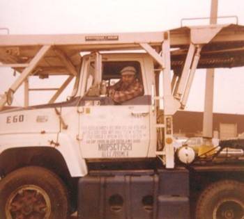 Don behind the wheel