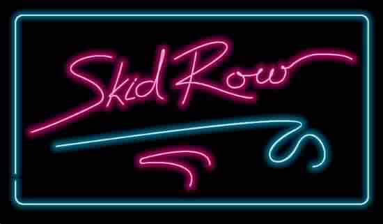 skid row banner