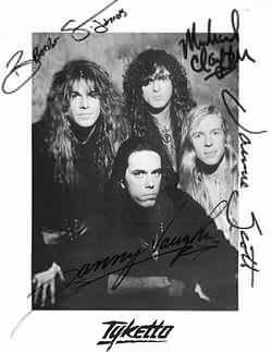 tyketto autographs