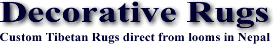 Decorative Rugs-the choice of interior designers and architects- custom rugs direct from Nepal