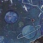 Outro detalhe do quadro Carolina no Bosque Azulado