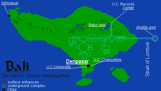 map of Bali . 500 years in the future...